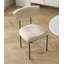 Nordic Carbon Steel Backrest Dining Chair