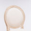 Ensemble de 2 tabourets de bar en bois français avec siège rembourré, beige et naturel French Country