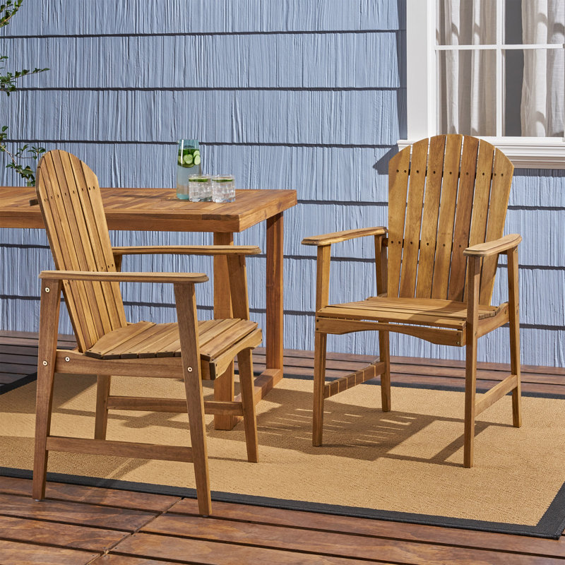 Chaise de patio Rosalyn, Naturel
