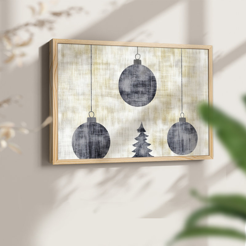 Chirstmas Art-CXII - Reproduction encadrée - Restickable, 11" H x 14" W, Naturel