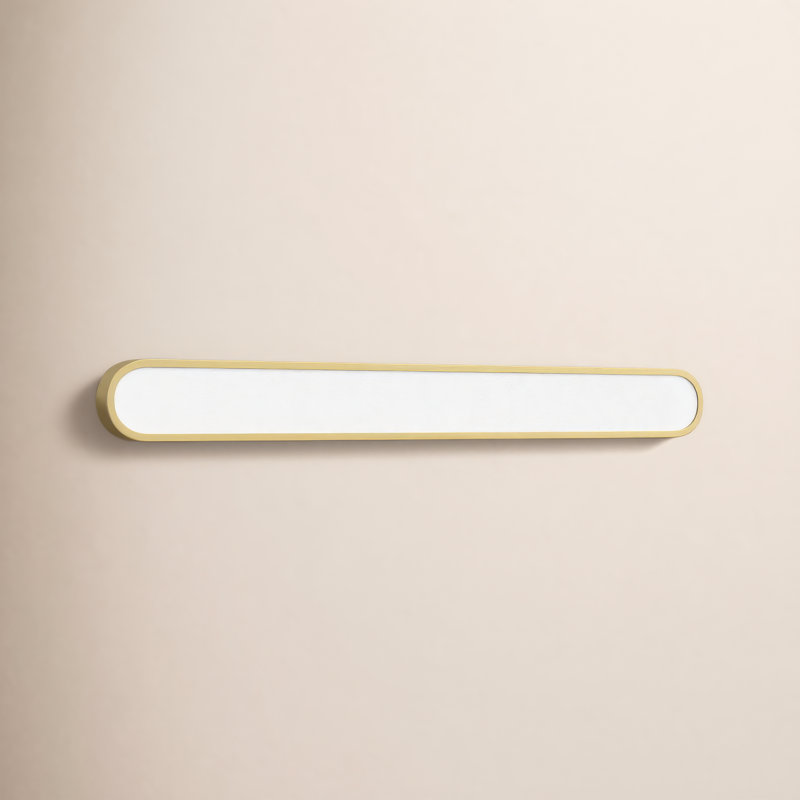Woodbridge Lamaria Dimmable LED Bath Bar, Gold/White