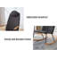 Chaise berçante réglable avec appui-tête-312148237