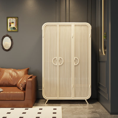 Simple And Light Luxury Steel Art Wardrobe