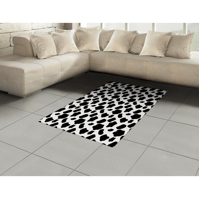 Tapis décoratif en laine à haute densité, Rectangle— 4 pi x 5 pi 8 po