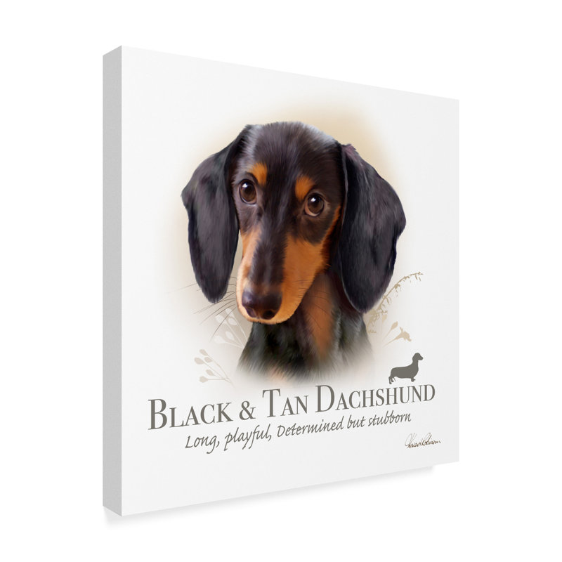 Howard Robinson Black and Tan Dachshund Canvas Art