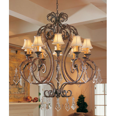 Josephine 10 - Light Dimmable Empire Chandelier