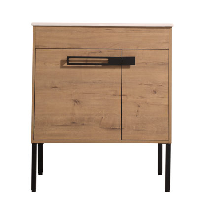 30 Inch Bathroom Vanity With Sink, Freestanding Bathroom Vanity or Floating is Optional Conversion 30*18