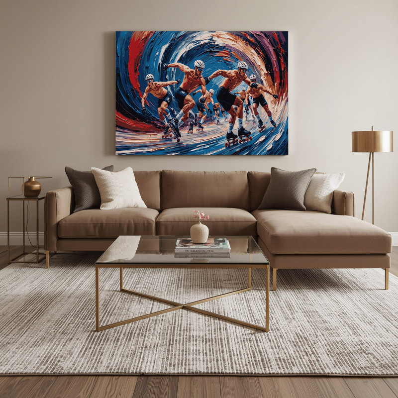 Art mural sur toile mauve, H 11 po x l 14 po