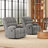Heald 40.94"W Upholstered Swivel Rocker Recliner-1191926208