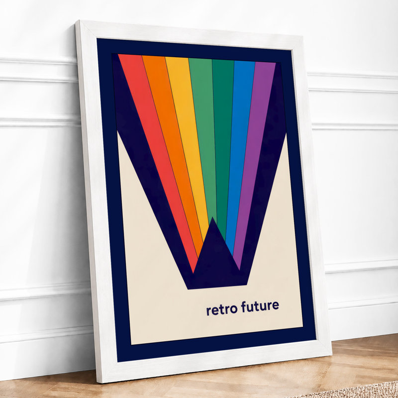 Future Retro - Framed Print, A1 - 84.1 x 59.4 cm, White
