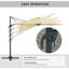 Cristina 300cm Lighted Cantilever Parasol