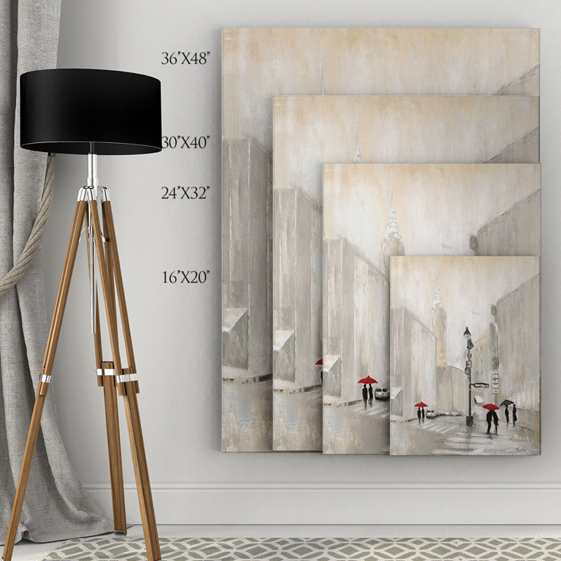 « new york shadows » par julie brignola-tava, reproduction d’art sur toile tendue, H 24 po x l 32 po x P 1,5 po