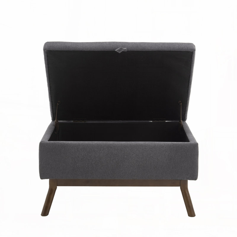 Table basse avec rangement, repose-pieds, Foncé foncé