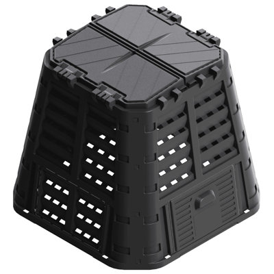 Cairns Plastic Stationary Composter with Latching Lid