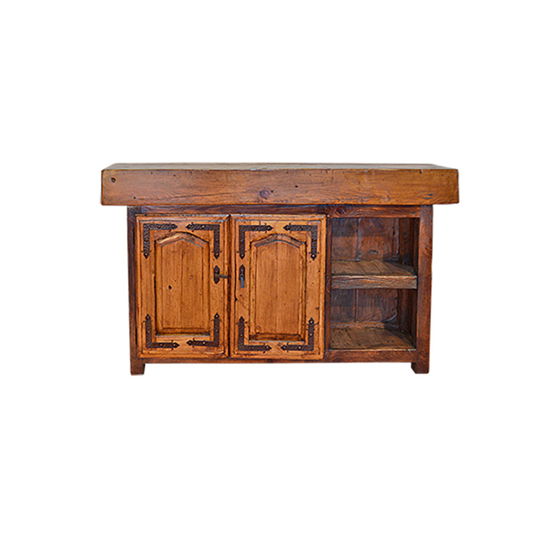 Console de coffre Rancho Forge 62 po Slim en bois massif