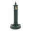 Colonne d'eau rétro autoportante de couleur vert noirâtre avec robinet de robinet à fixation au sol pour jardin