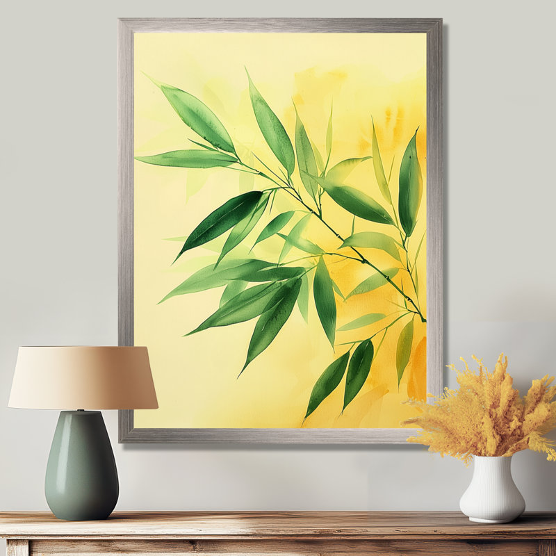 Cledith - Floral Wall Art, Silver, 32" H x 24" W, Framed Print without Mat