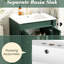 Rangement de salle de bain moderne avec détails d'assemblage réfléchis