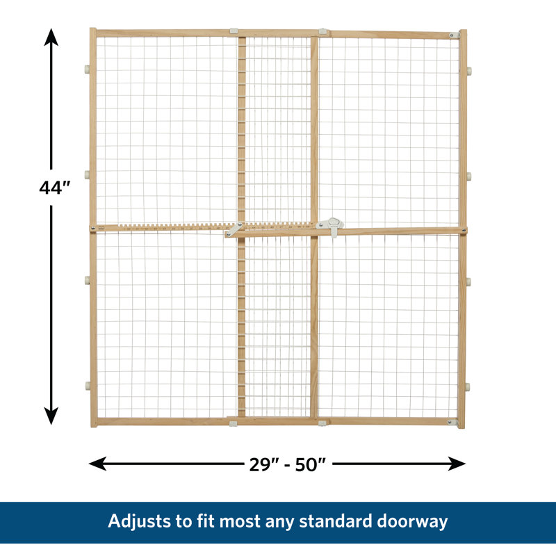 MidWest Homes For Pet-Expandable Latch Pressure Mounted Pet Gate, 44" H x 29" W x 2.55" D