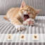 Fauteuil à billes en velours côtelé avec accoudoirs en similicuir, canapé-lit double pour salon, chambre à coucher, aucun assemblage requis-128851184-128851189