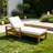 Acacia Wood Outdoor Chaise Lounge With 5-Level Adjustable Backrest, All-Weather Patio Recliner For Garden, Balcony & Poolside-1772665577-1772665582
