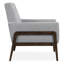 Fauteuil en polyester capitonné l 29 po Damion-868518286
