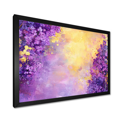 Lilas mauve dans les jardins botaniques III - lilas, reproduction d'art mural