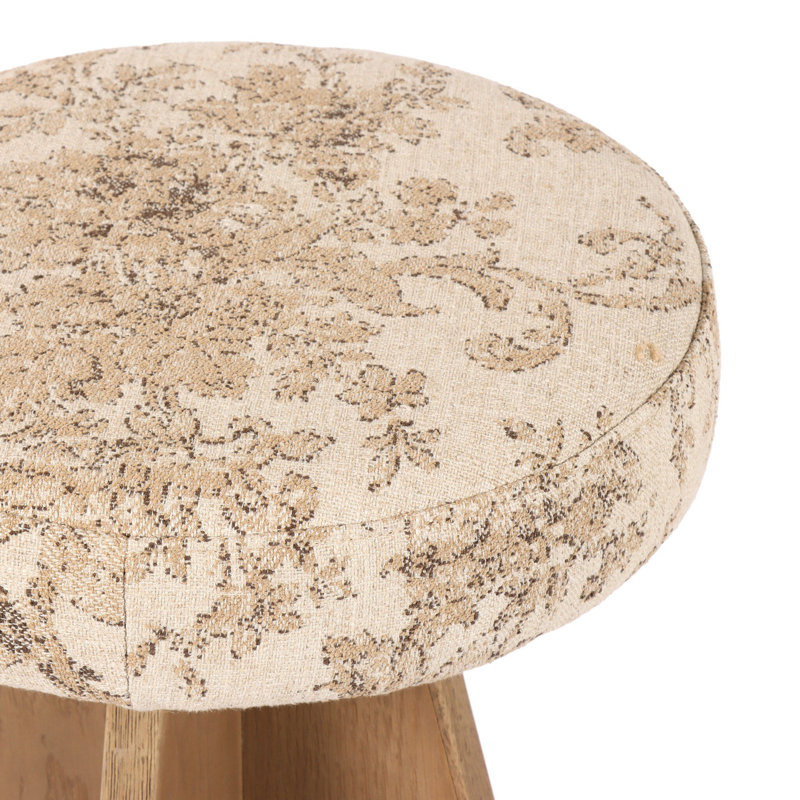 Damon Swivel Stool-Sapphire Khaki-Counter, Bar Stool (31" Seat Height), Fallingbrook Natural Floral, Brown