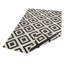 Malta - Indoor & outdoor rug, flat weave, living room, balcony, terrace, geo pattern - black cream-25281472