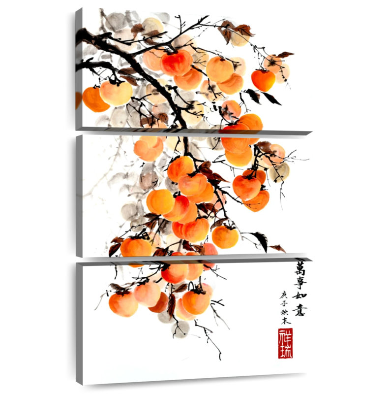 Harnek Ancient Chinese Persimmon, 32" H x 20" W