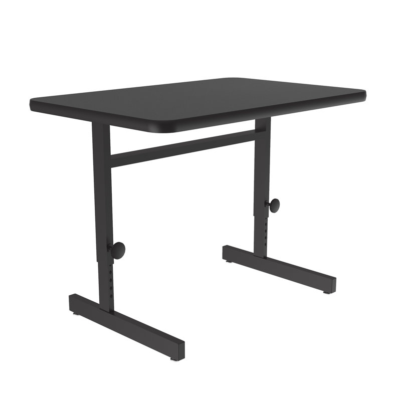 Rectangle 2 Person Height Adjustable 36'' L Modular Computer Table