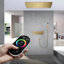 Robinet de douche thermostatique à DEL avec valve brute
