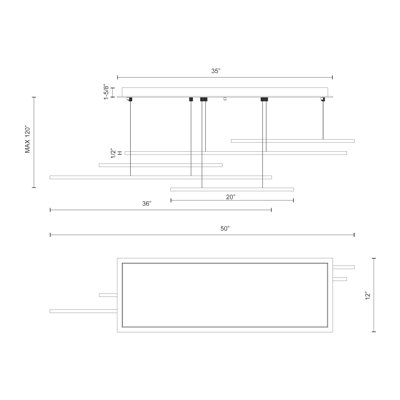 Vega 5 - Light LED Kitchen Island Pendant
