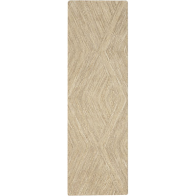 Ebern Designs Atyana Taupe Modern Indoor Wool Rug