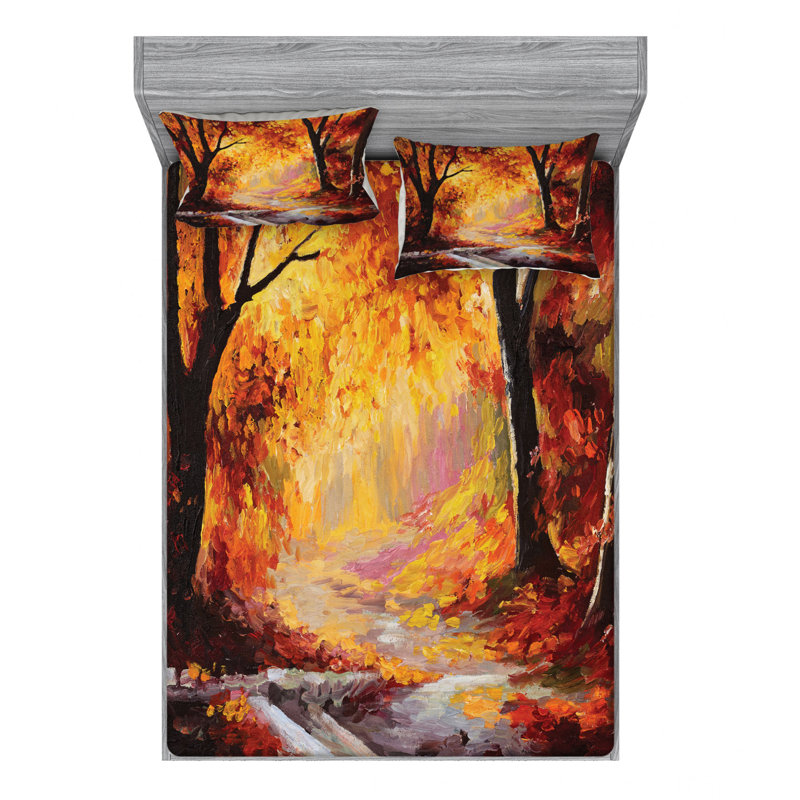 Microfiber Sheet Set, Queen Sheet Set with Fitted Sheet
