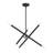 6 Light Black Small Chandelier