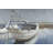 Blue Fishing Boat - Marine Classic Blue Metal Print Decor-120127576