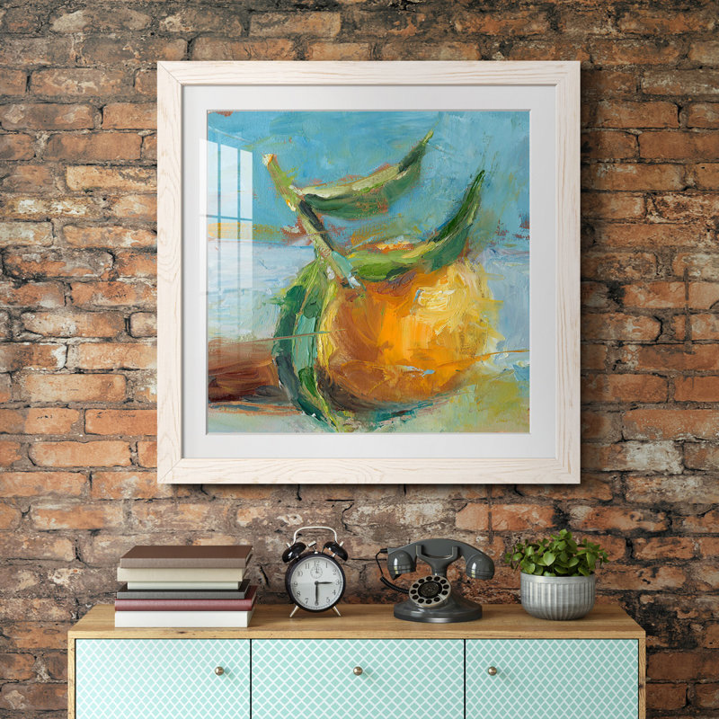 Impressionist Fruit Study III - reproduction encadrée de qualité supérieure - prête à être accrochée, Blanc