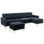 Canapé-lit modulaire convertible avec repose-pieds mobile-2046785189