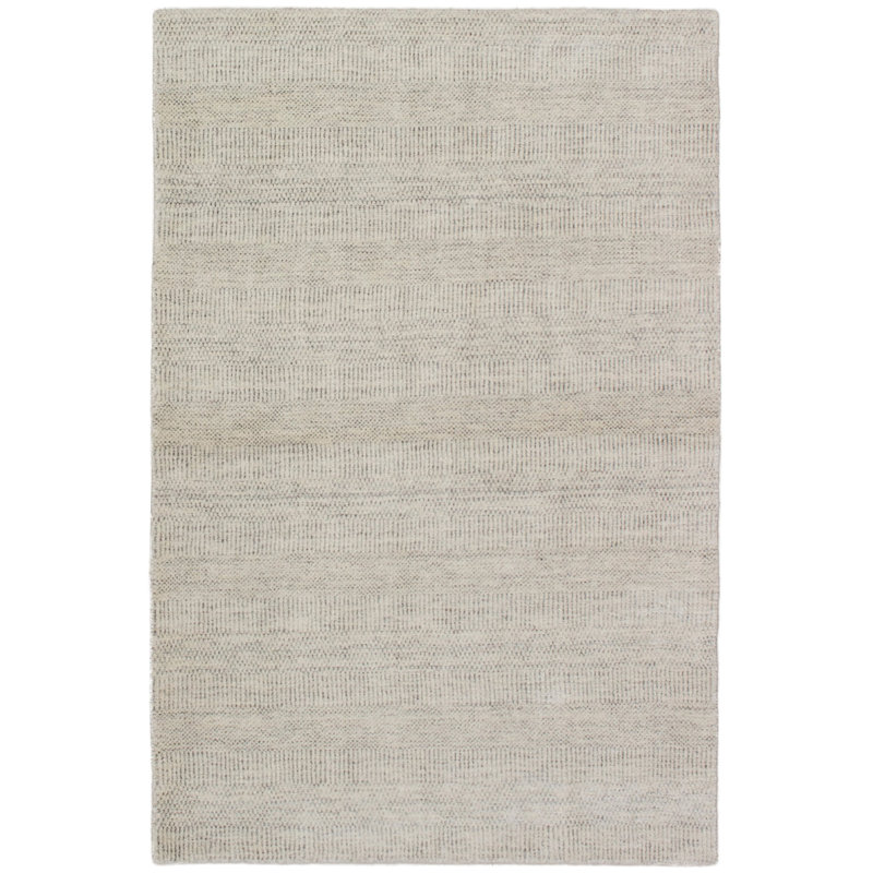 Tapis brun / gris noué à la main Sapulpa Pearl