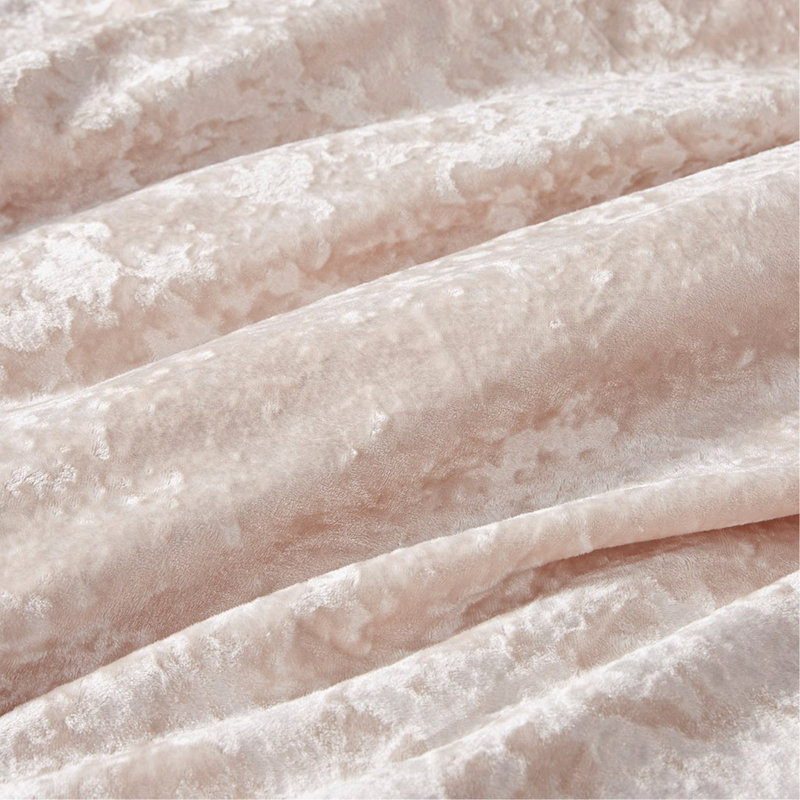 King/Cal King Crushed Velvet Sherpa Reversible Comforter Set, King/Cal King Comforter + 2 Shams, Pink