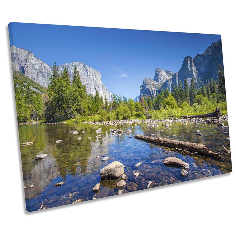 Yosemite National Park Summer - Wrapped Canvas Print, 91.4cm H x 137.2cm W  x 4cm D