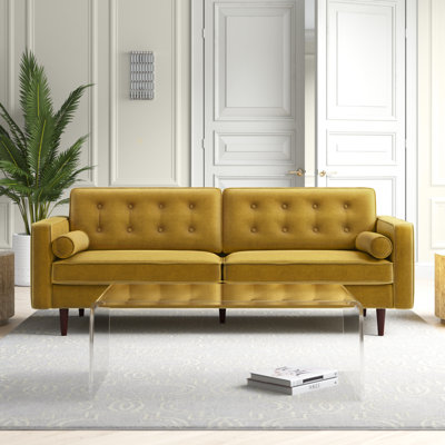 Ansonia 85" Velvet Square Arm Sofa