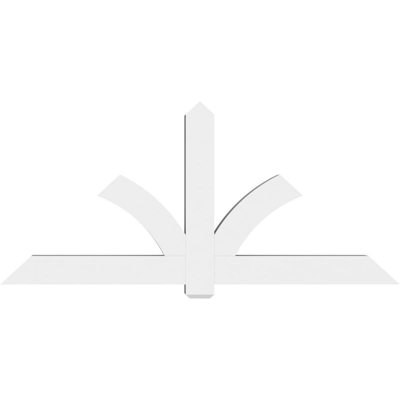 Support pour pignon en PVC Redmond, H 38,5 po x l 84 po (pas: 11/12), P 6 po x F 6 po