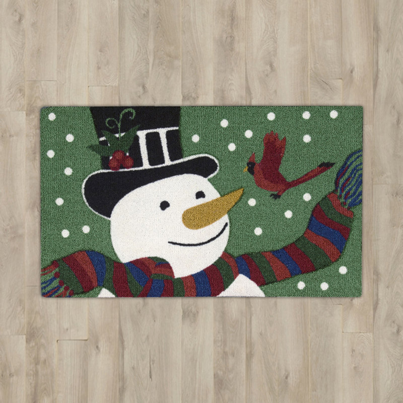 Tapis de la zone verte bonhomme de neige
