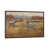 Toile encadrée de bois rustique foncé