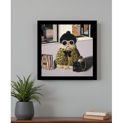 Retail Therapy Black Framed Print Wall Art