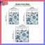 Housses de couette à motif floral bleu-123335255
