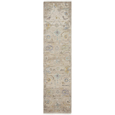 Tapis oriental en laine / viscose noué à la main Francess