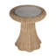 Flora Rattan Scalloped End Table